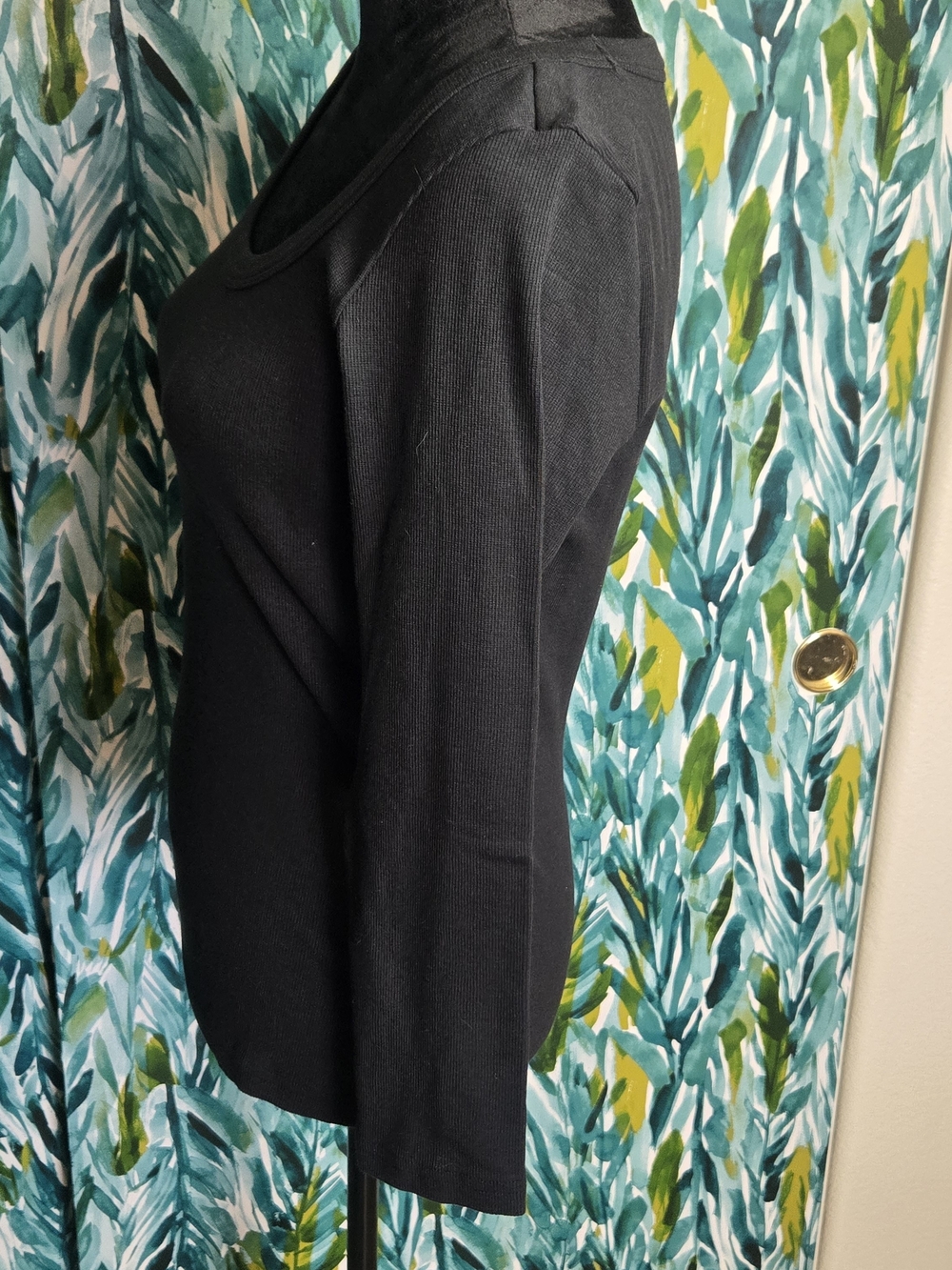AYR The Open Ended 3/4 Sleeve Top In Black - Picture 4 of 9
